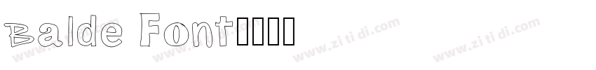 Balde Font字体转换